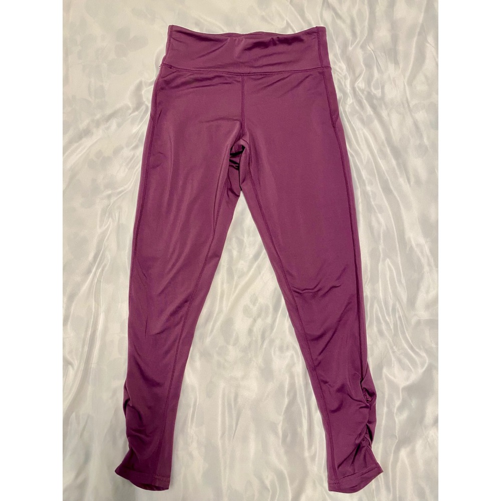 Crane Purple‎ High-Rise Workout Leggings Women's Small Ruched Ankle Stretch